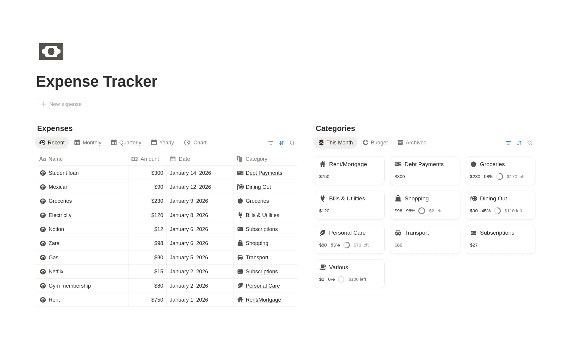 Expense Tracker