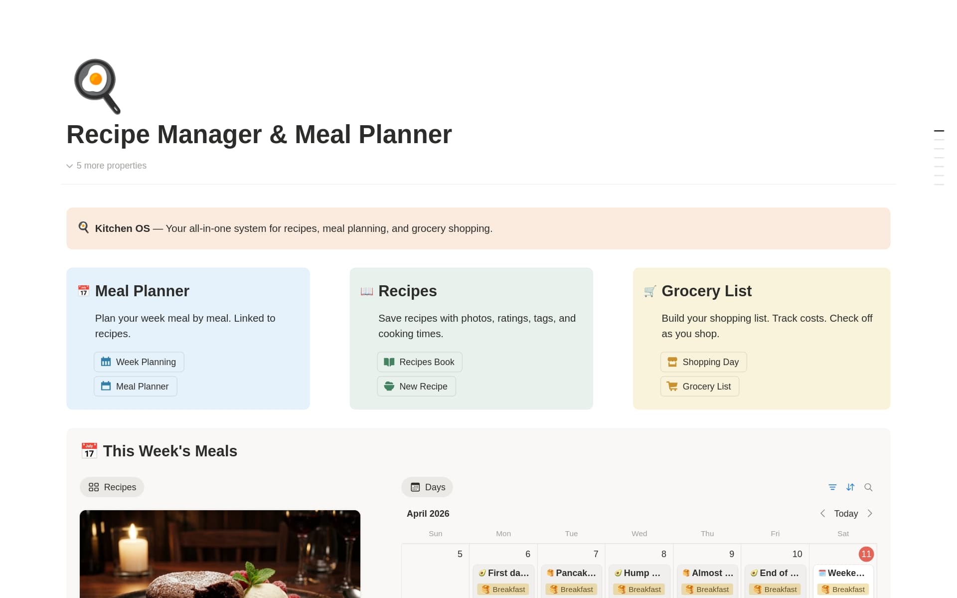 Recipe Manager - Meal Planner
