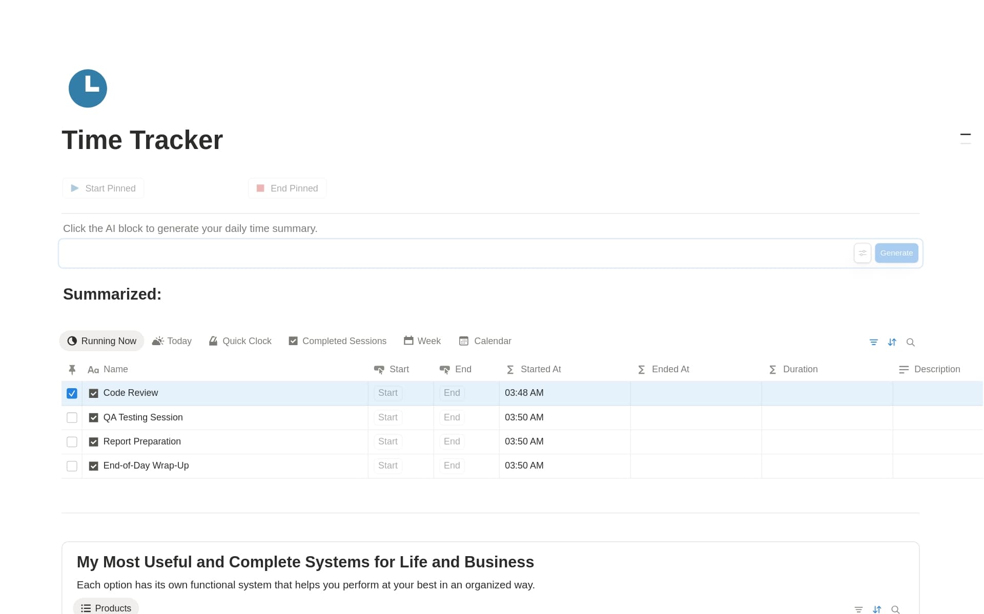 Work Hours & Time Tracking (AI-Powered)
