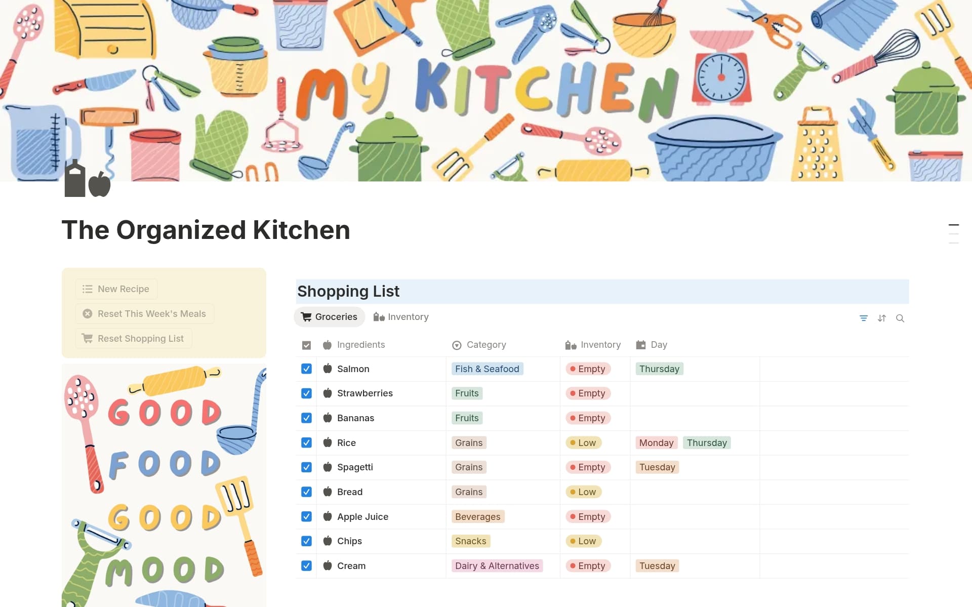 Meal & Recipe Planner