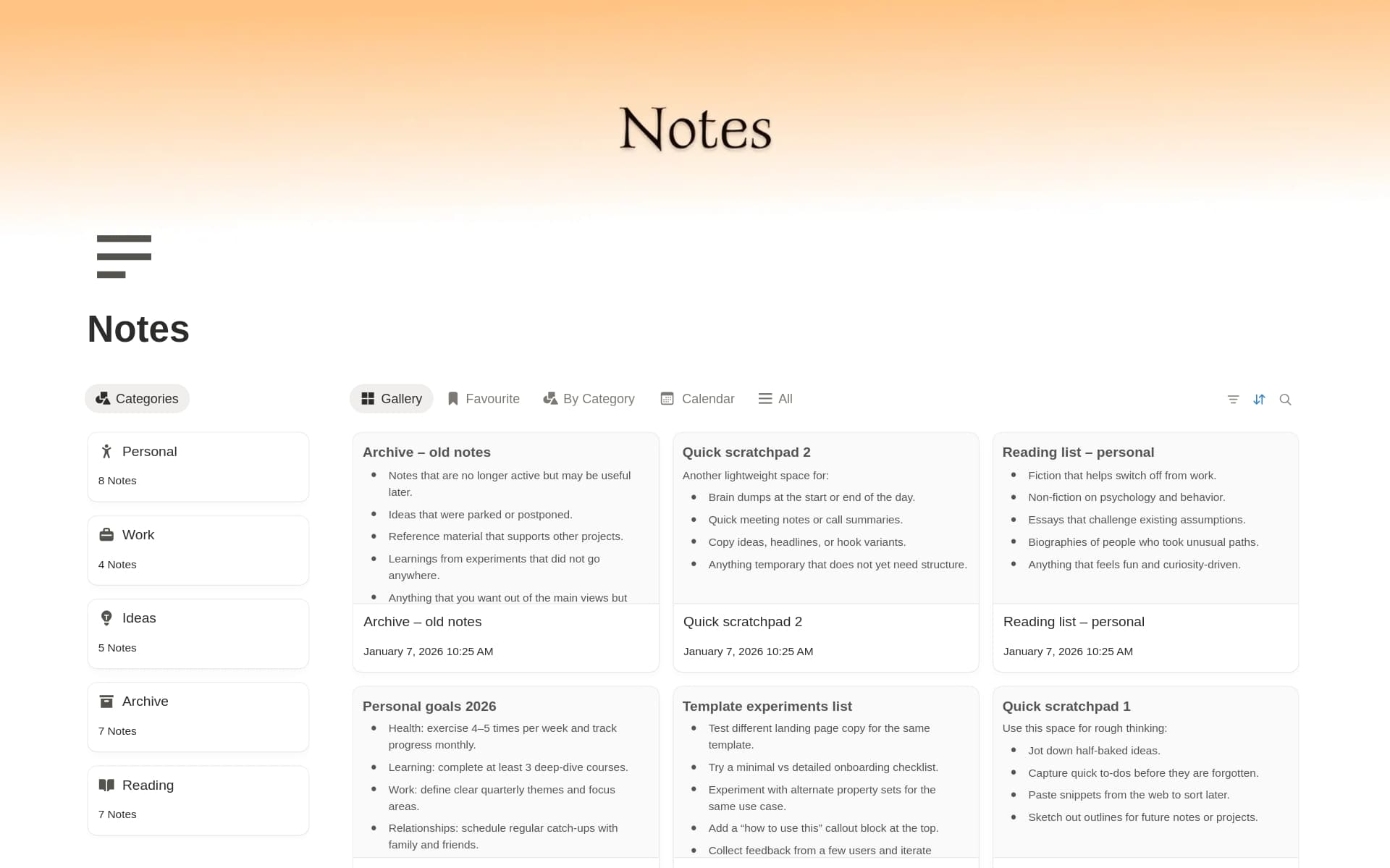 Notes