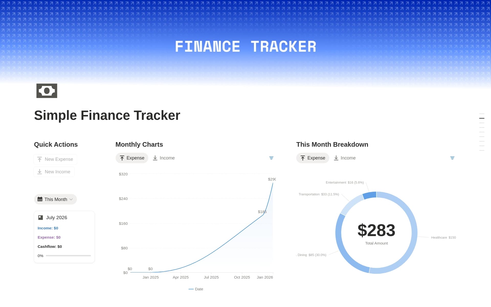 Simple Finance Tracker
