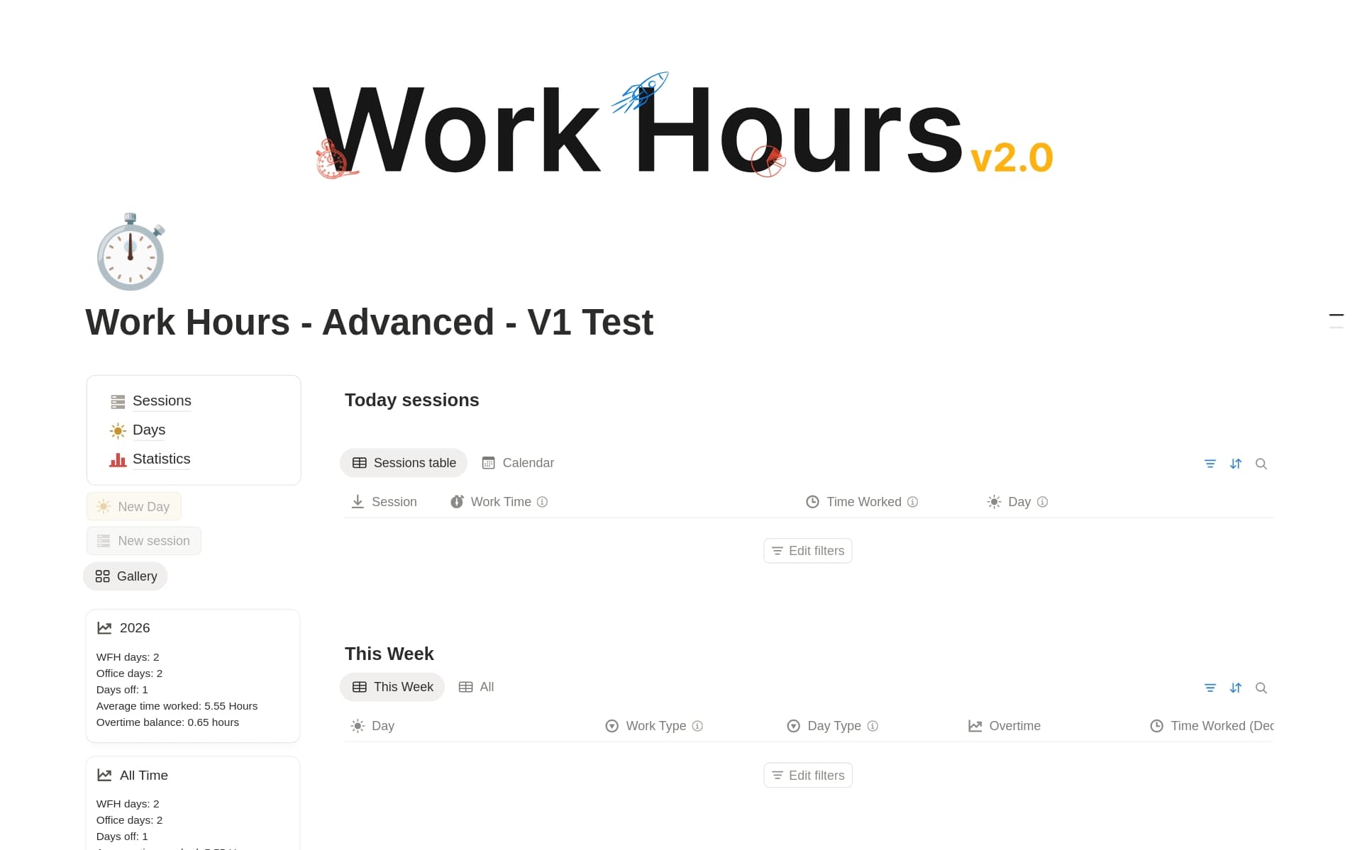Work Hours - Advanced