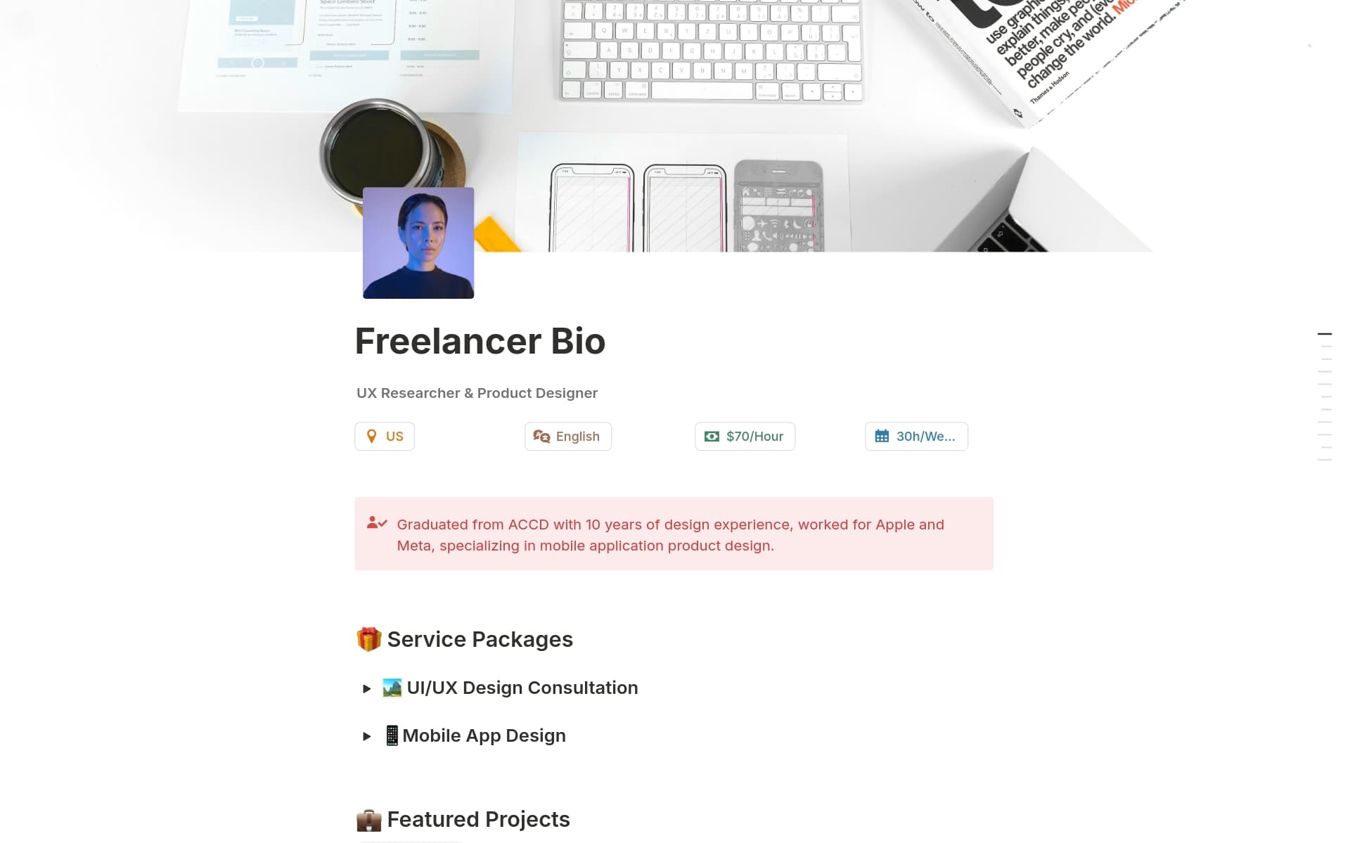Freelancer Bio