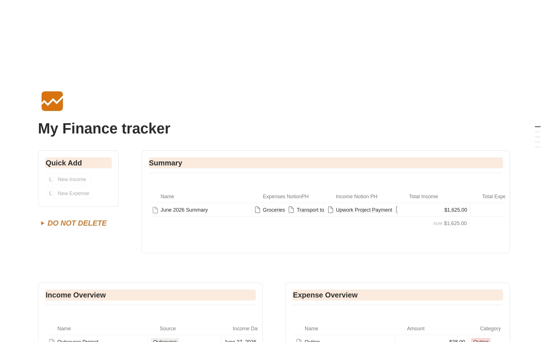 Personal Finance Tracker