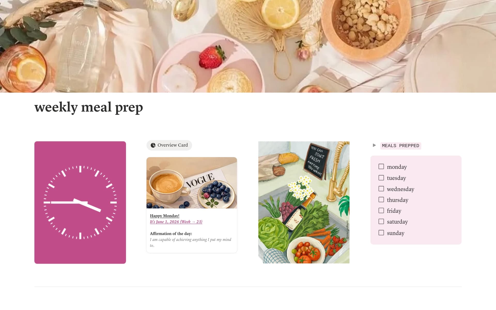 Weekly Meal Planner