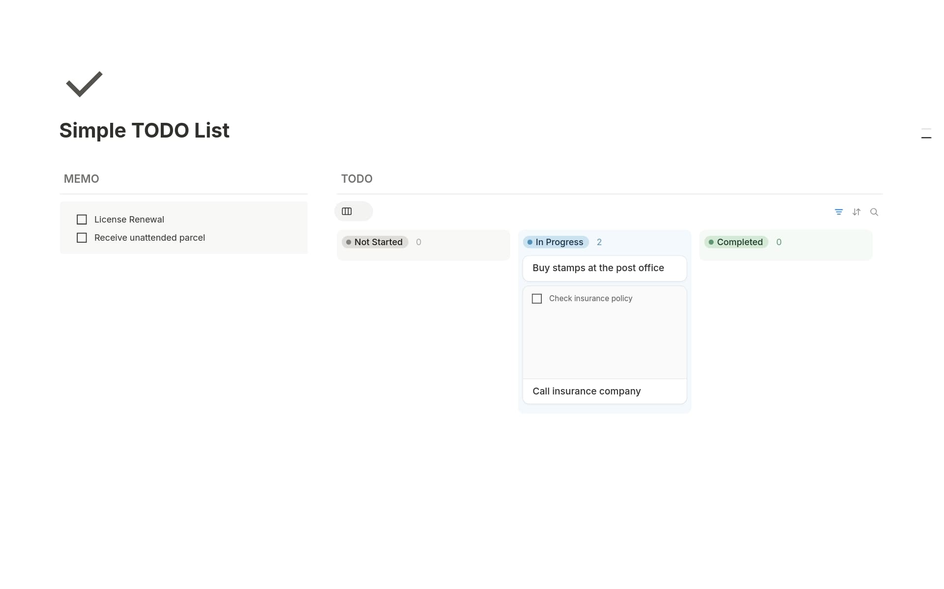 Simple TODO List