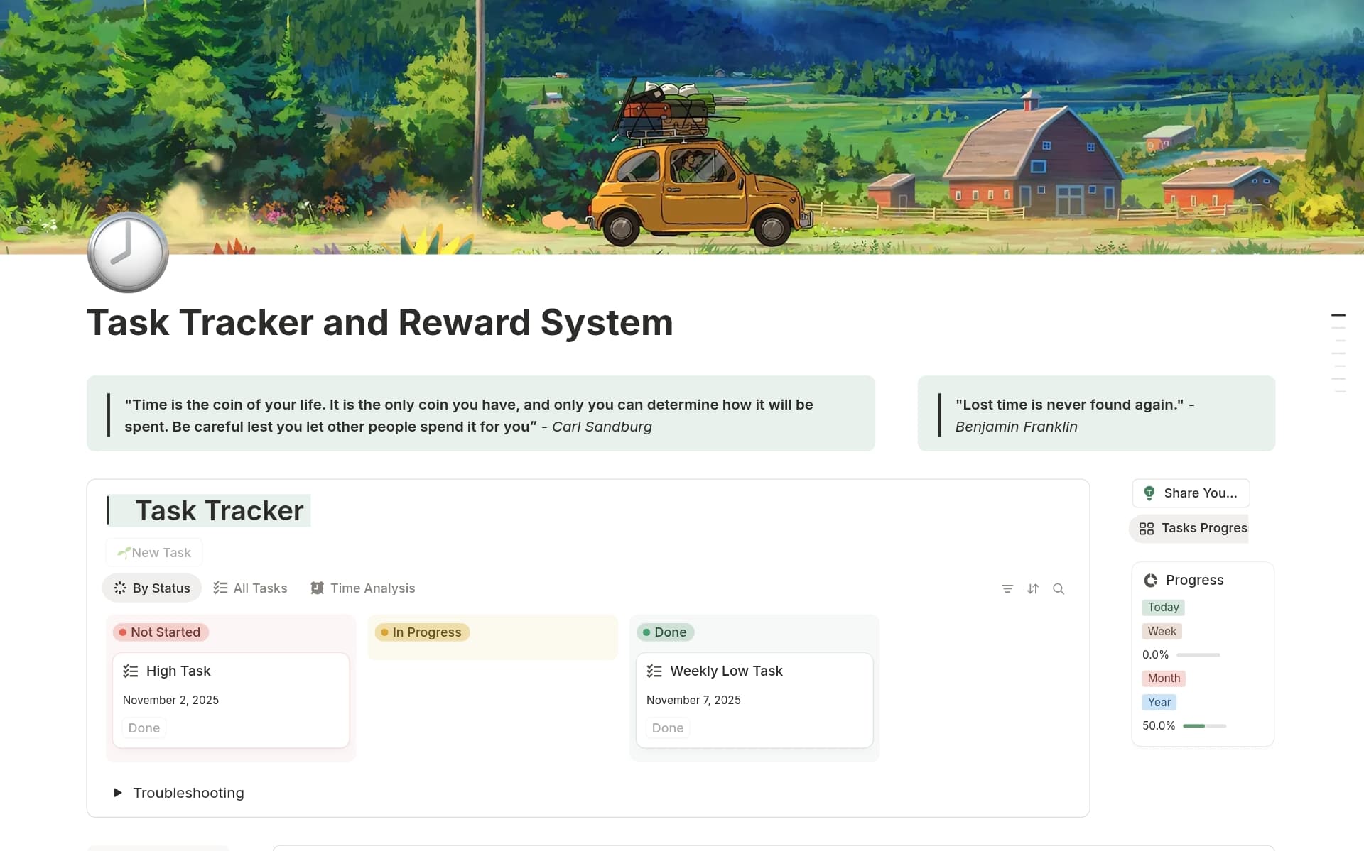 Time2Win – Task & Reward System