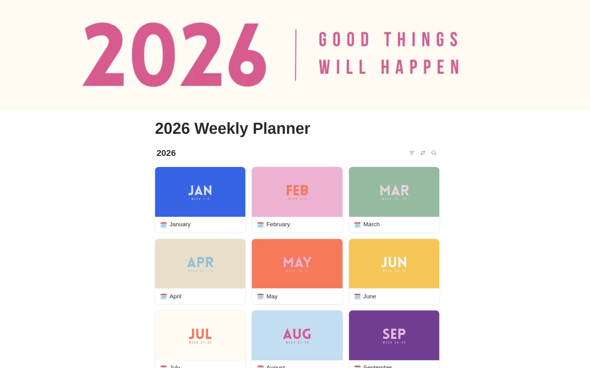 Team not-so-Type A 2026 Planner