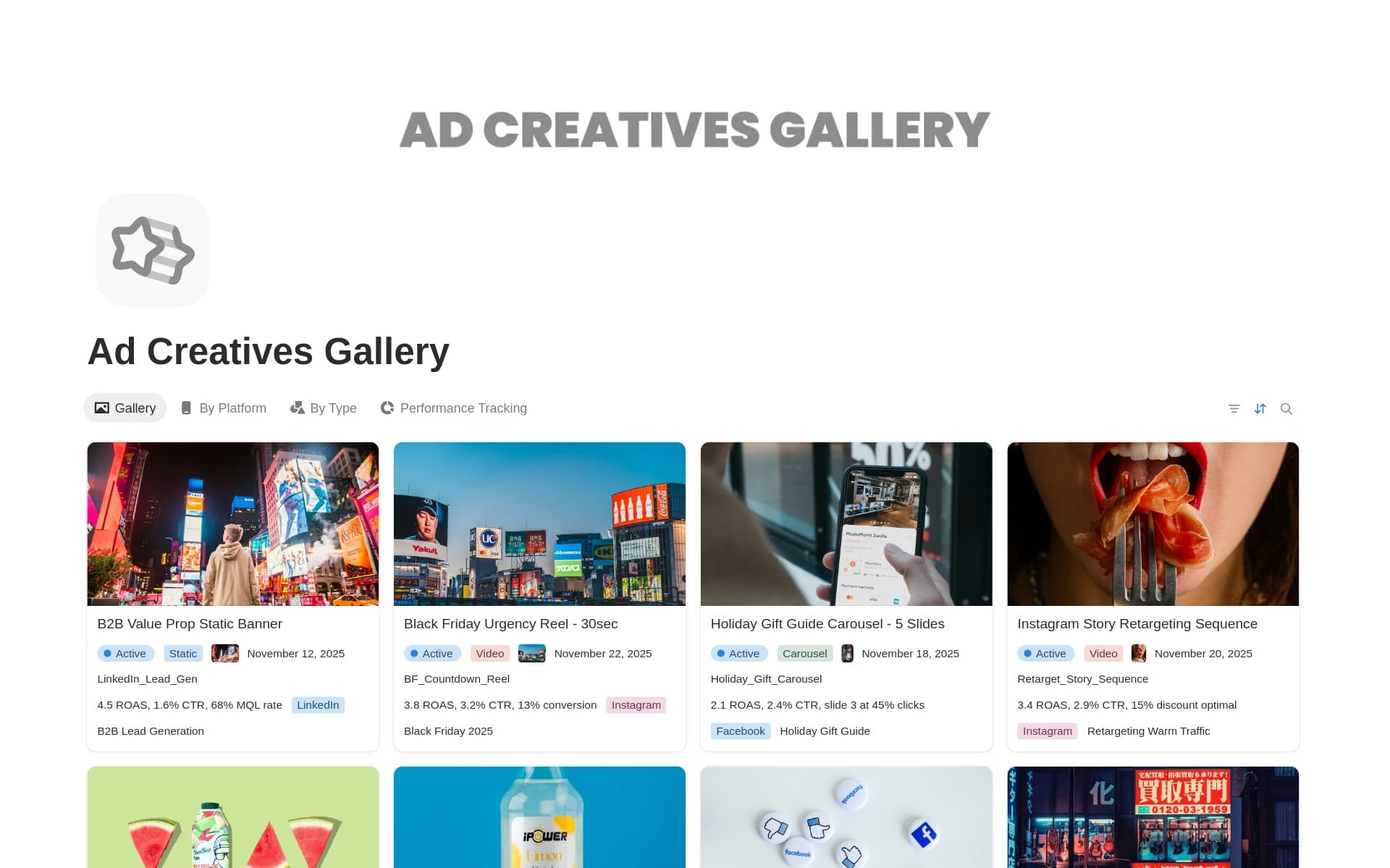 Ad Creatives Gallery
