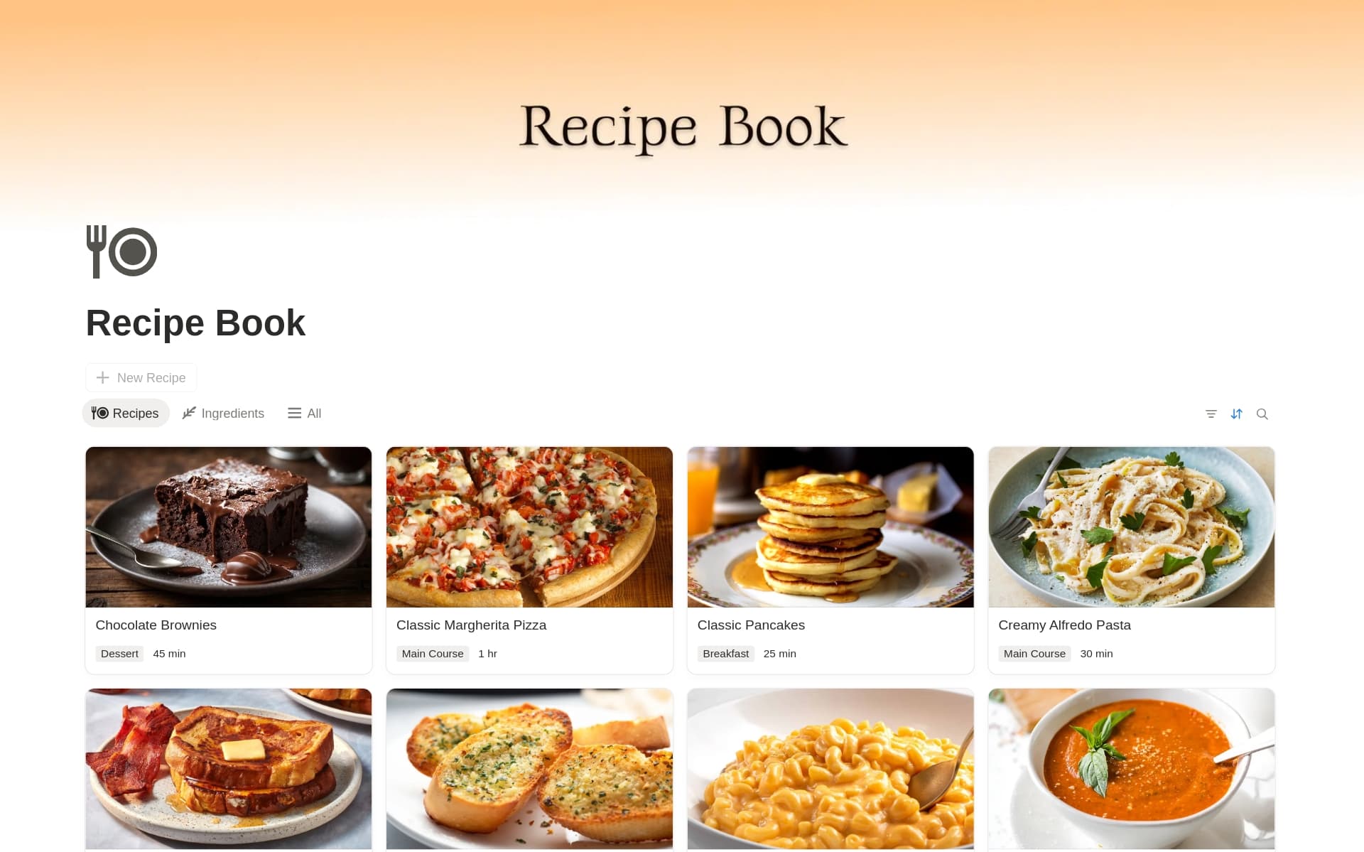 Recipe Book
