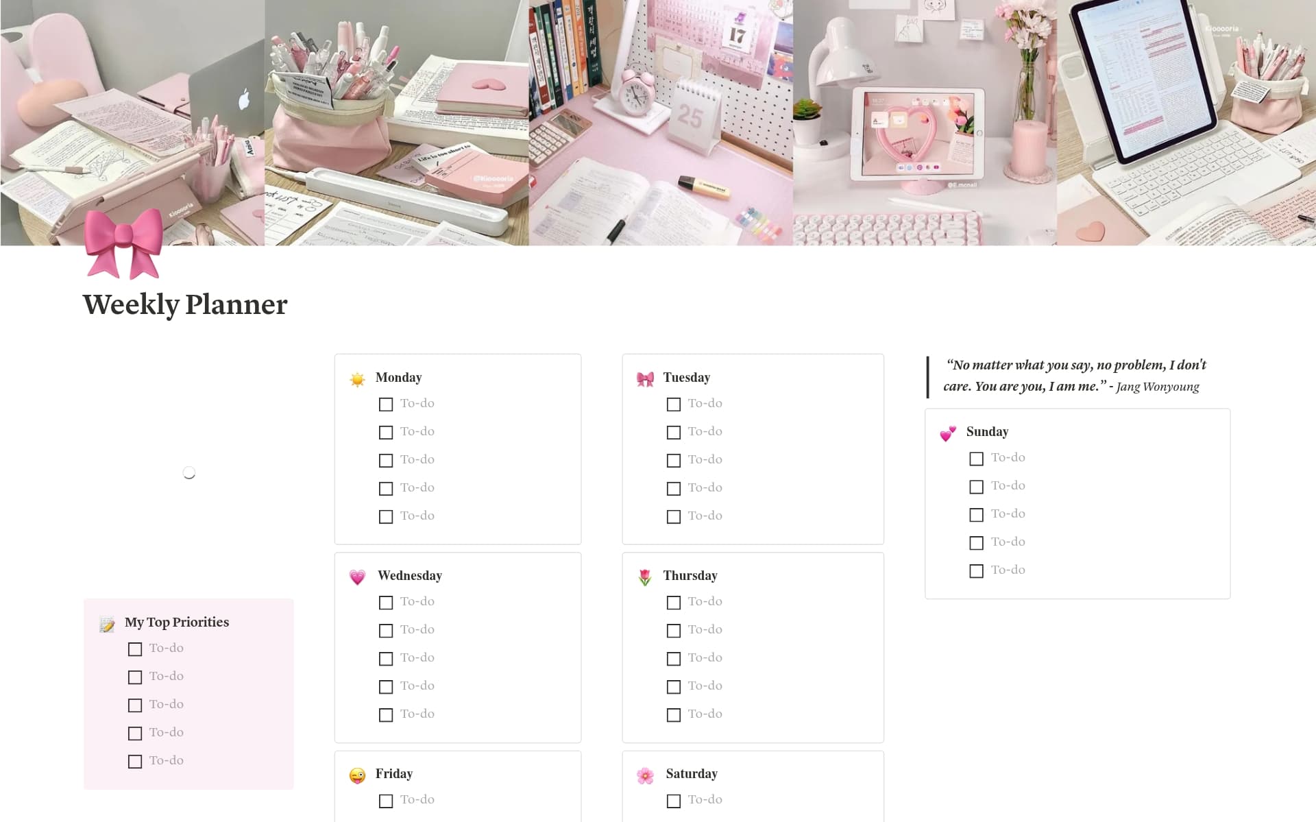 Weekly Planner