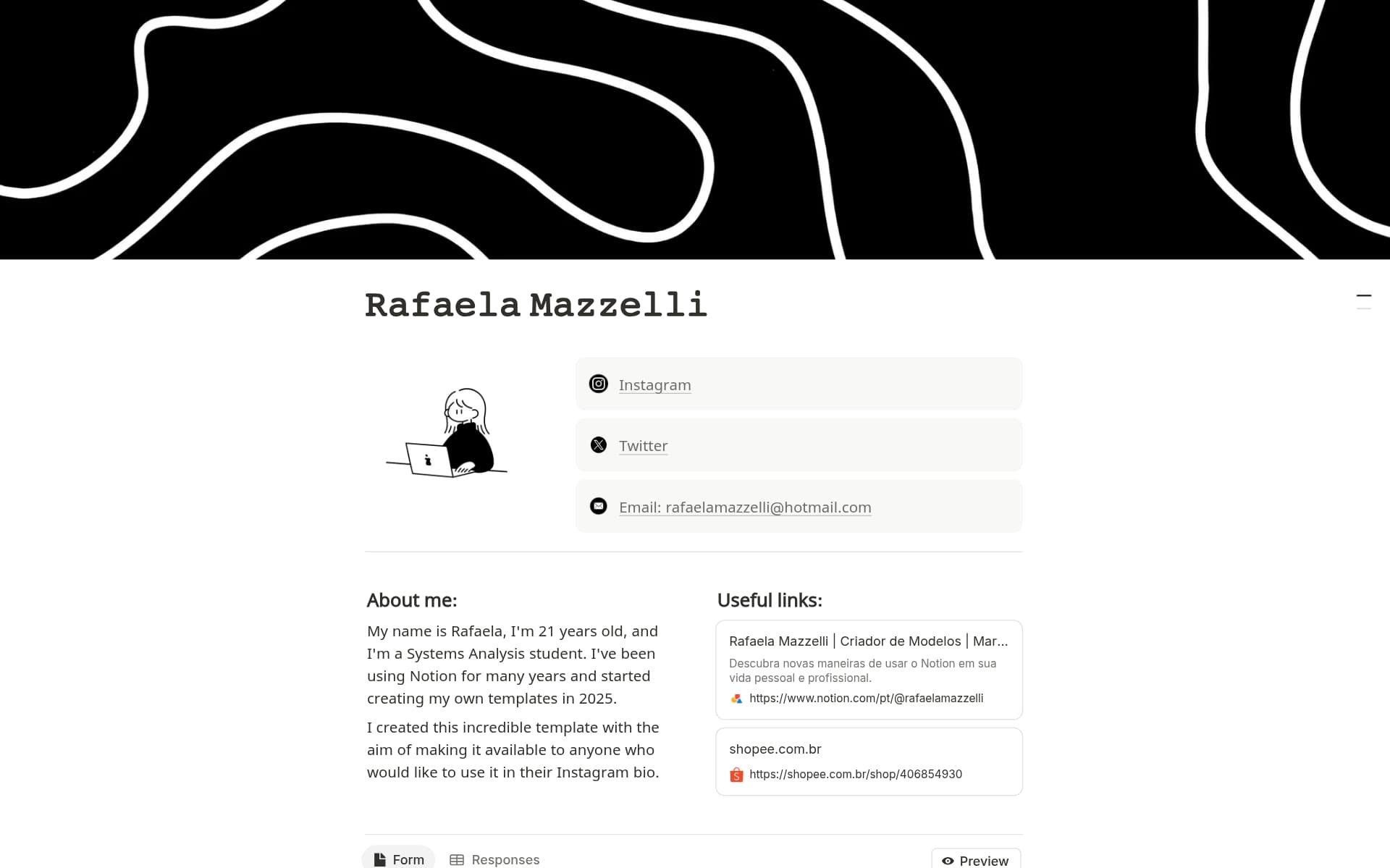 Social Media Bio Link