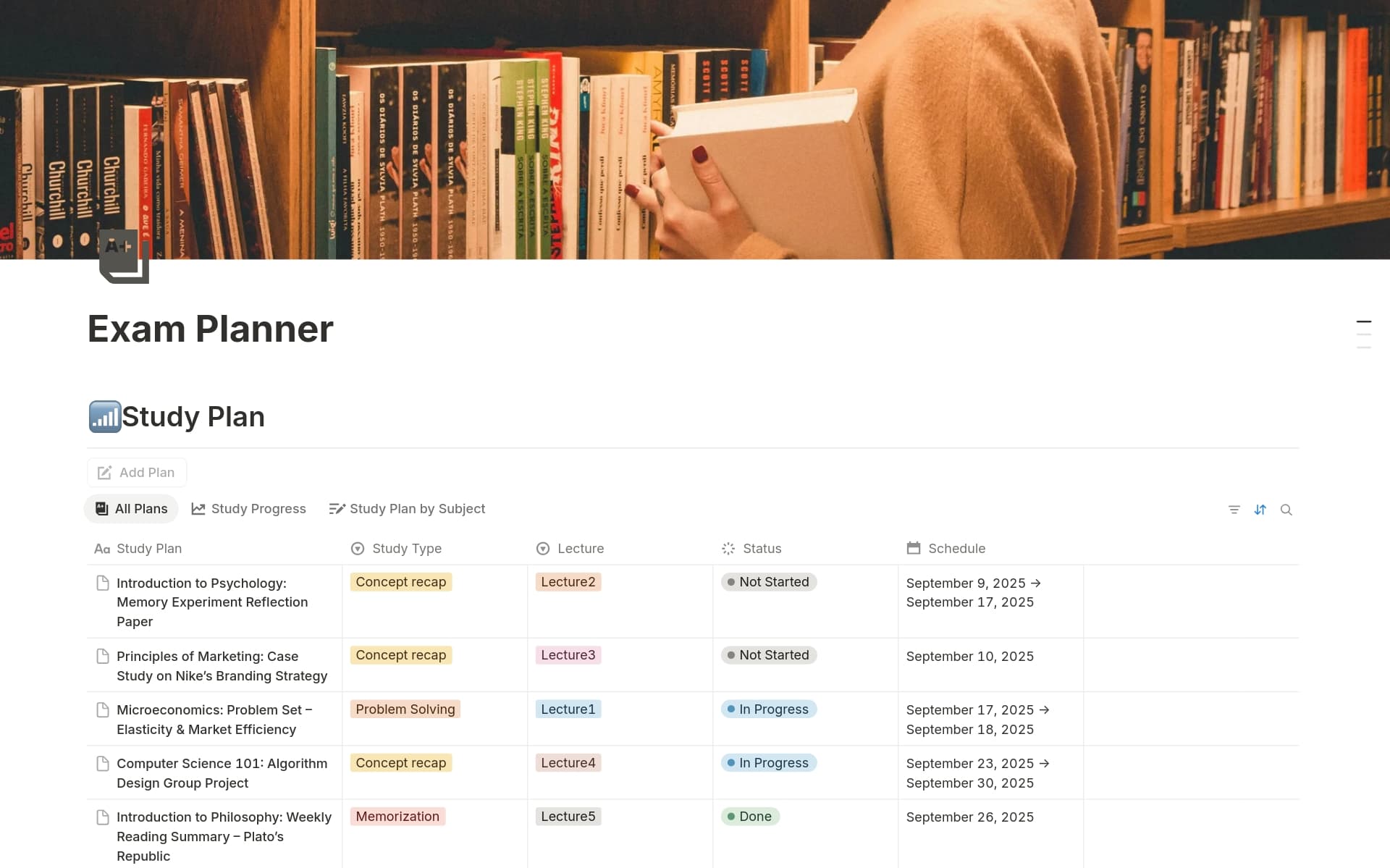 Exam Planner