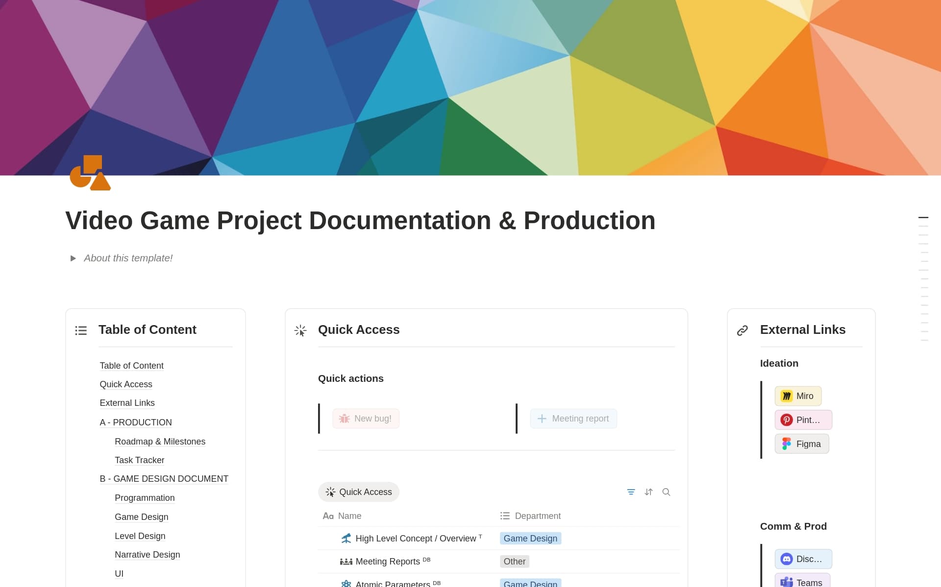 Video Game Documentation & Production