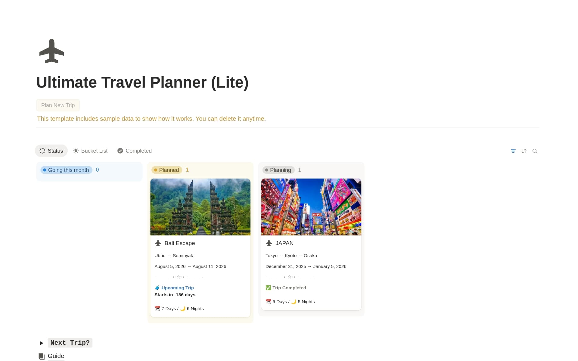 Ultimate Travel Planner