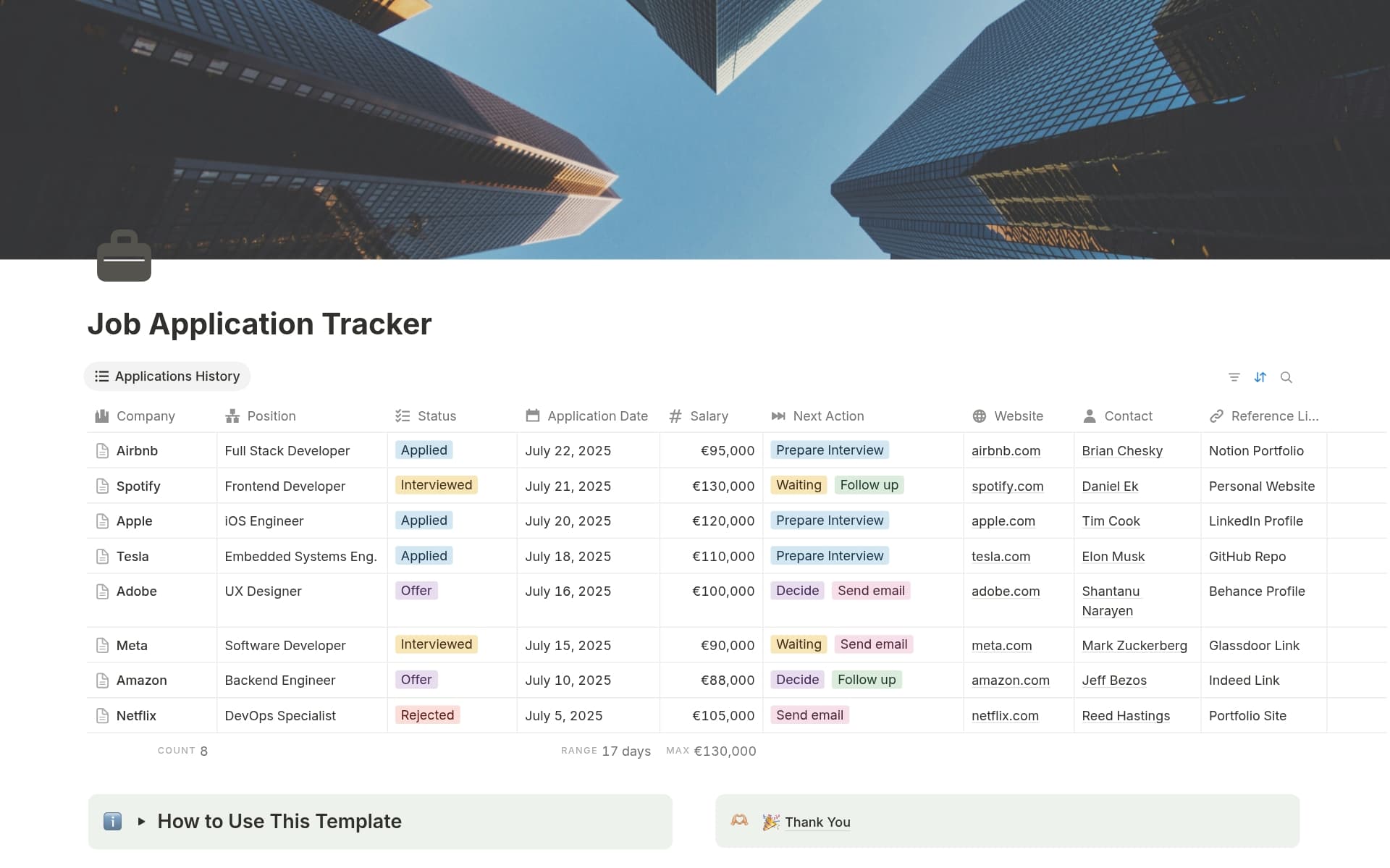 Job Application Tracker
