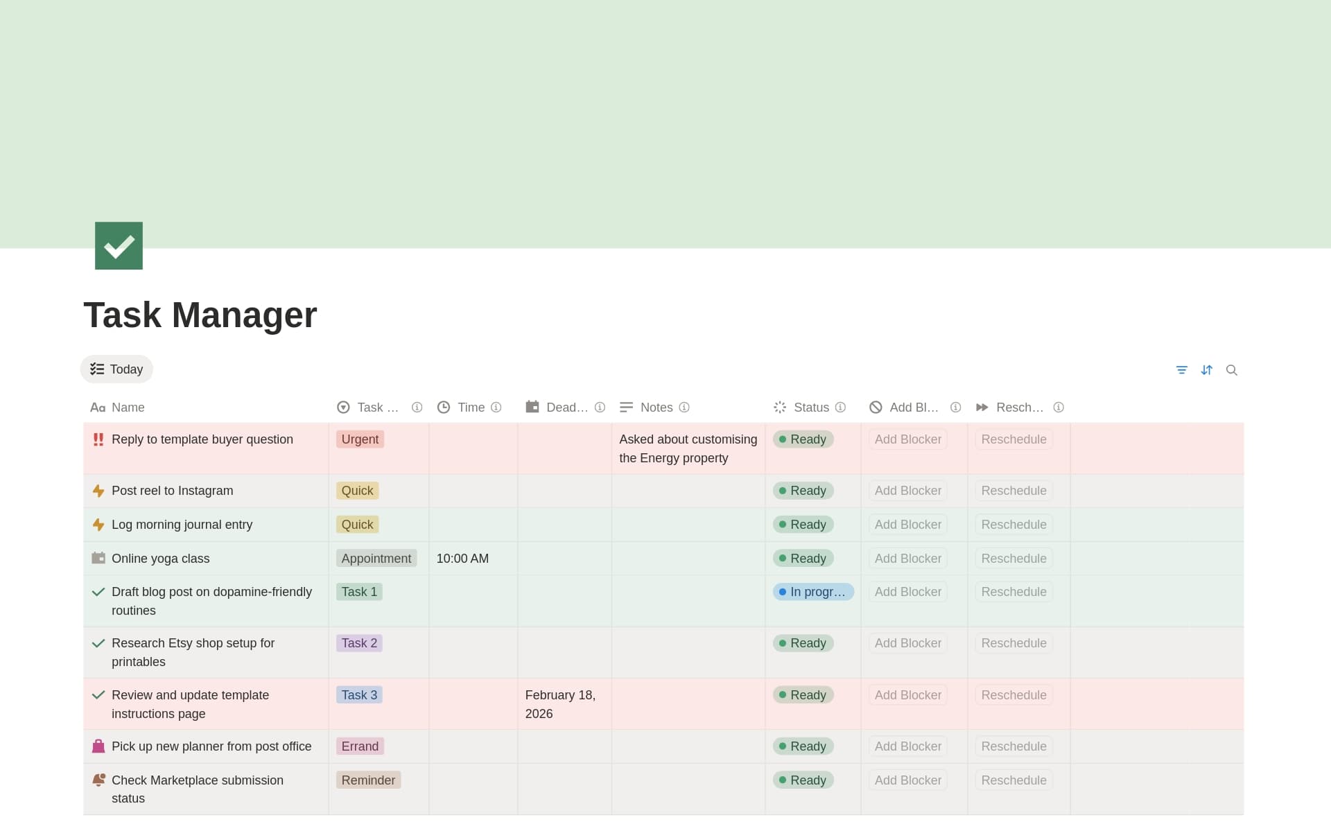 Neurodivergent Task Planner - Flexible Structure