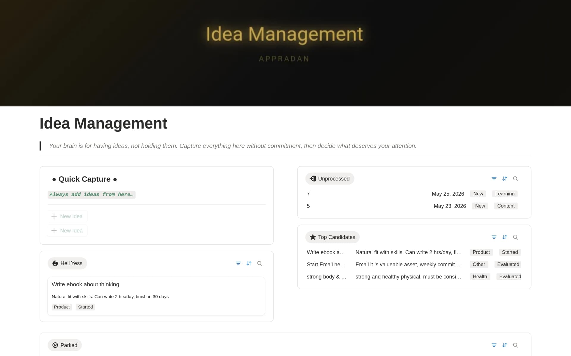 Idea Management