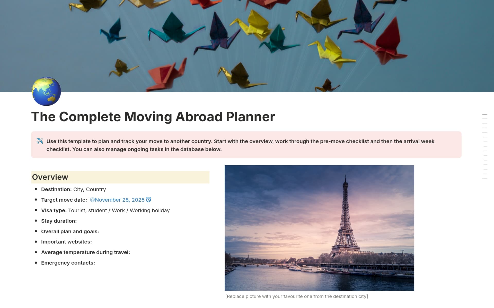 The Complete Moving Abroad Planner