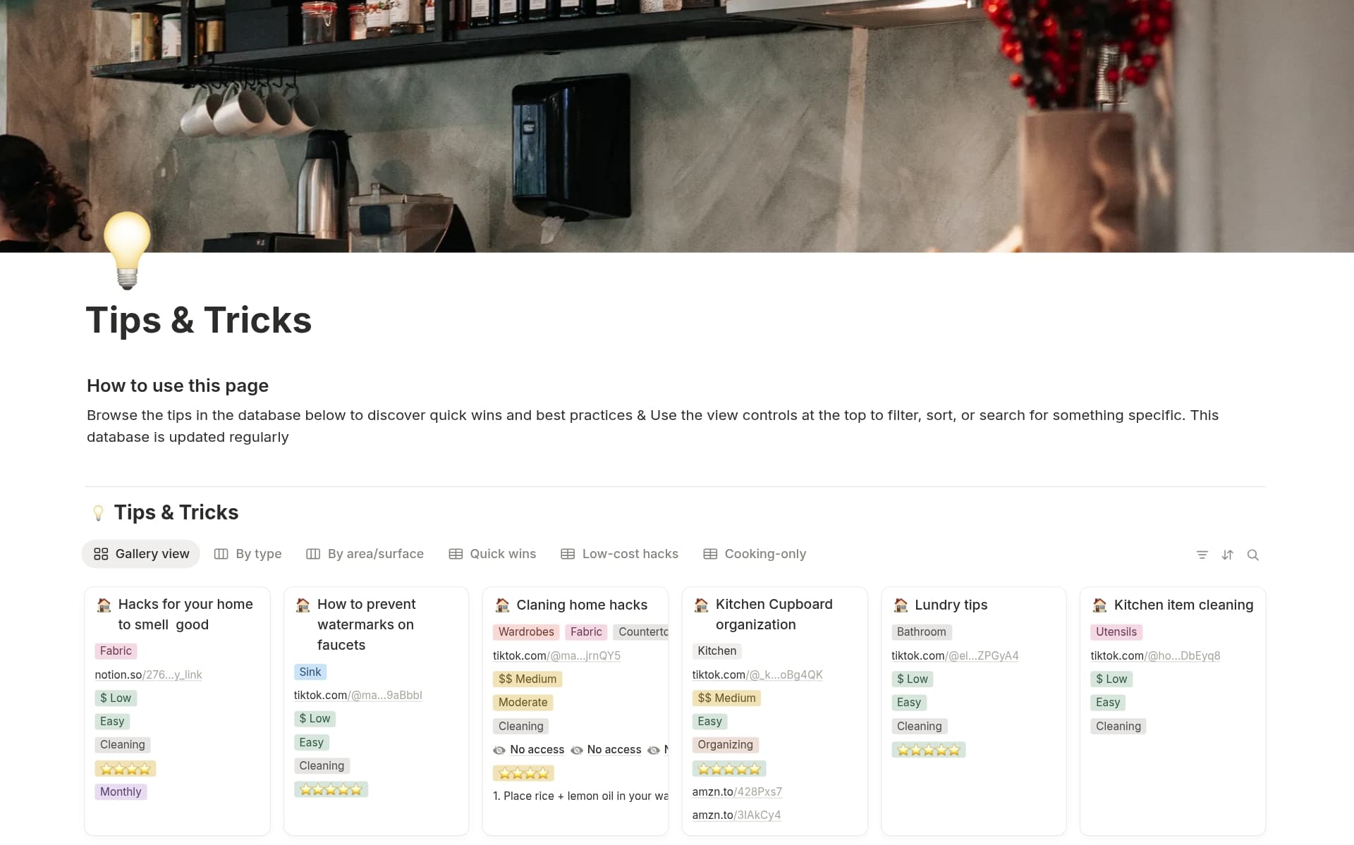 Kitchen Tips & Tricks Hub