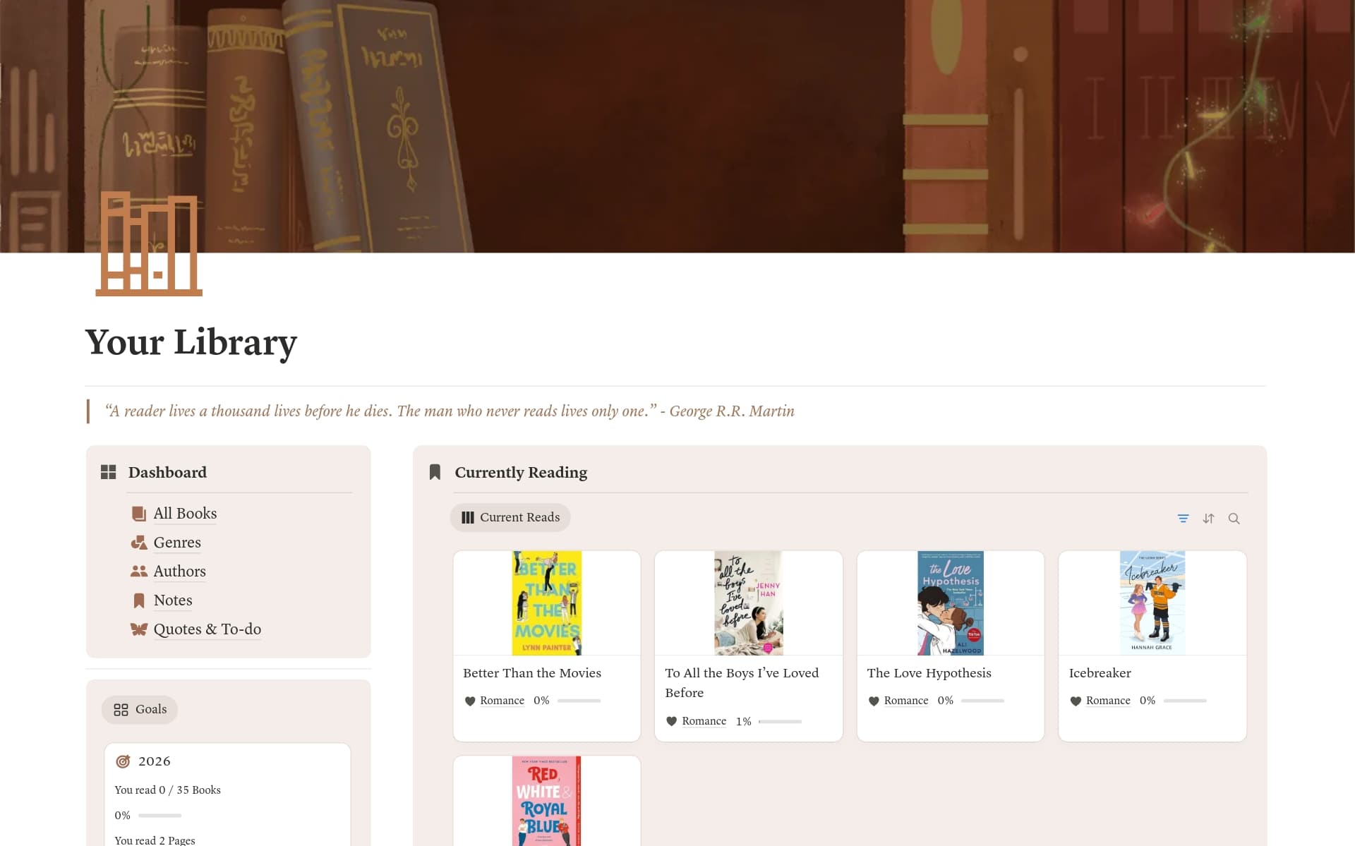 My Library — Book Tracker
