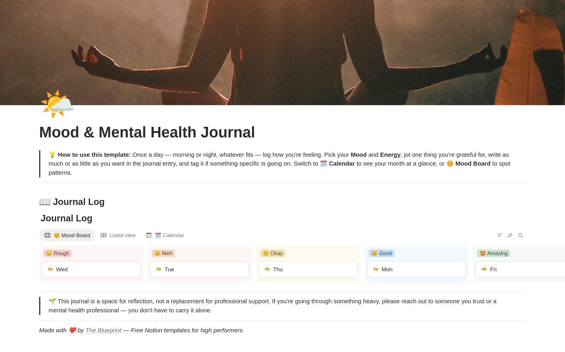 Mood & Mental Health Journal