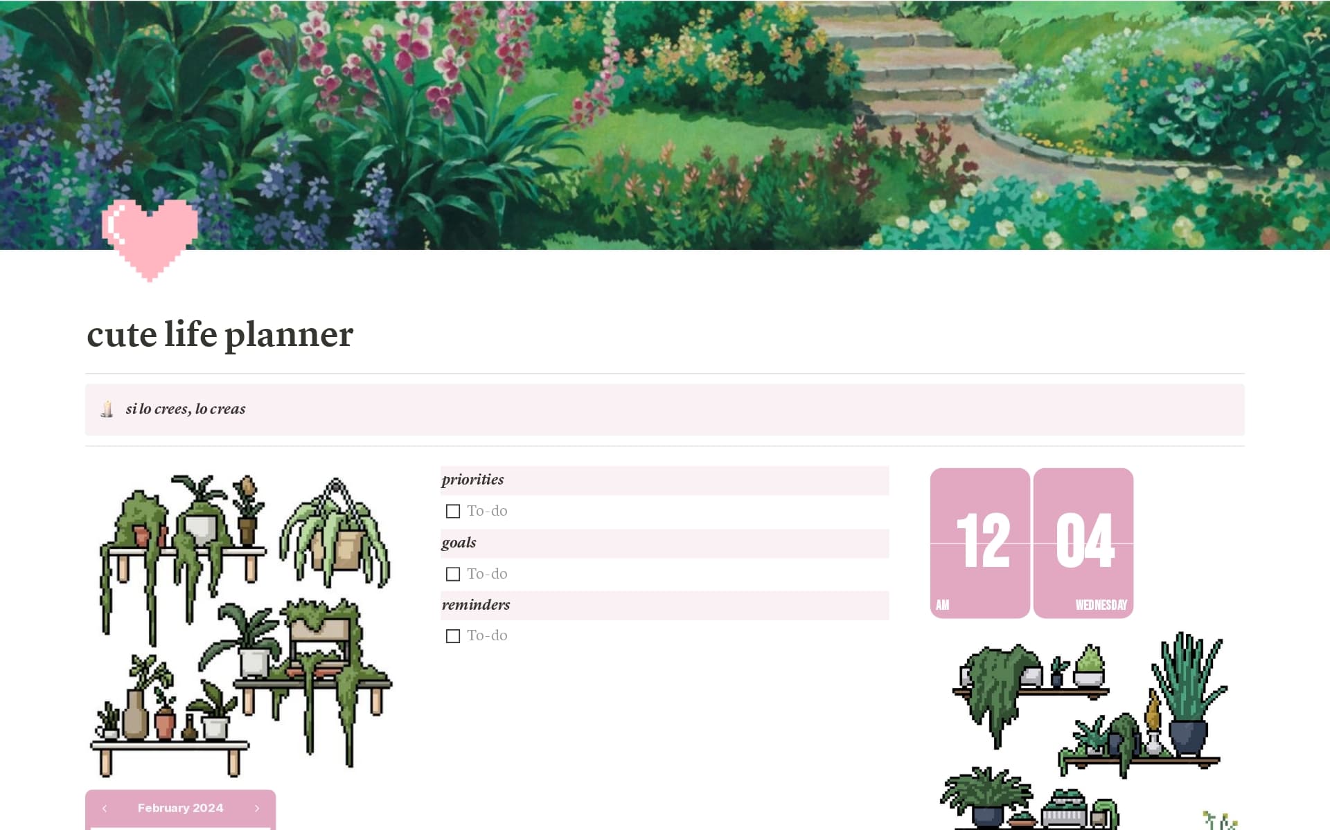 cute life planner!
