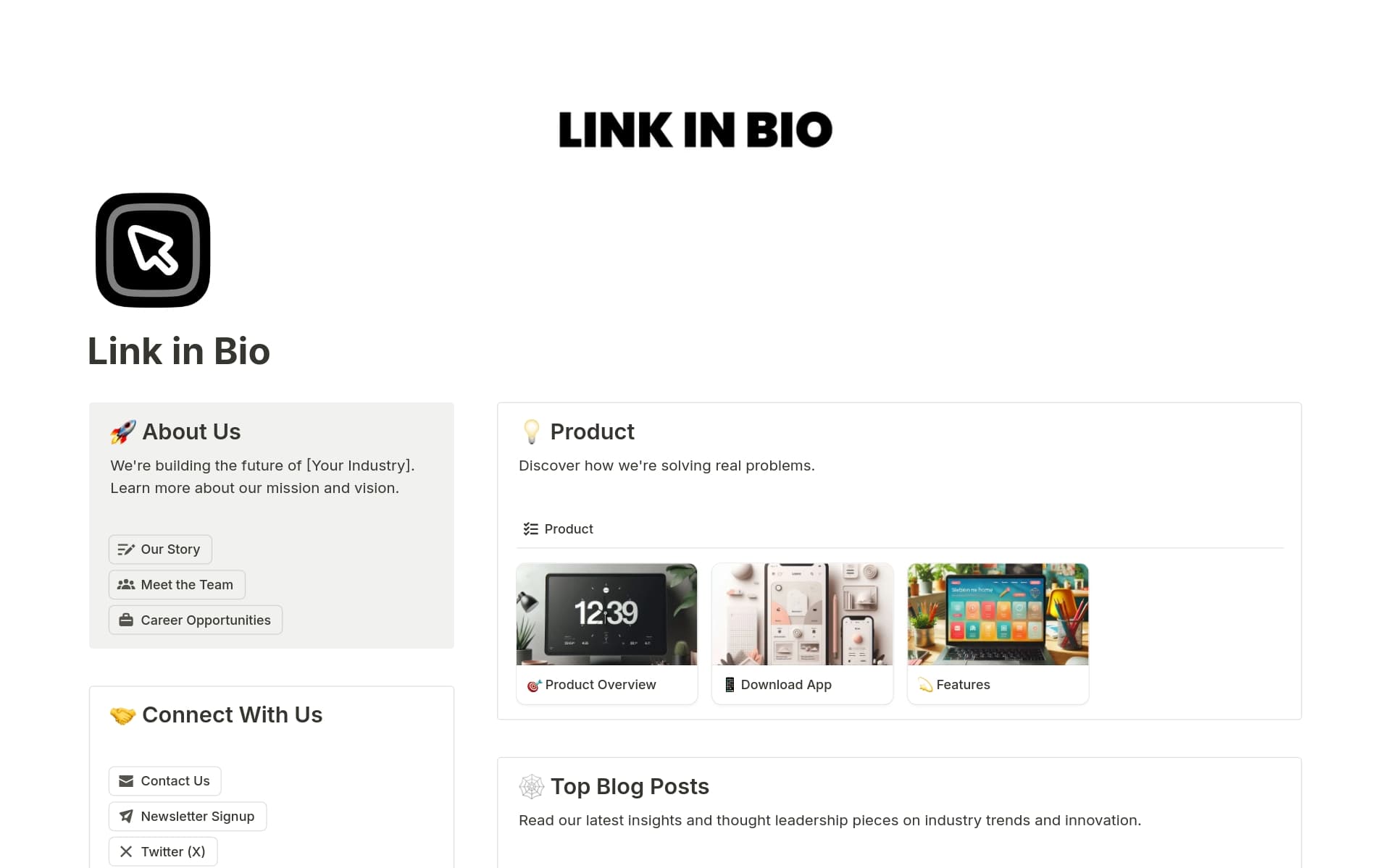 Startup Link in Bio