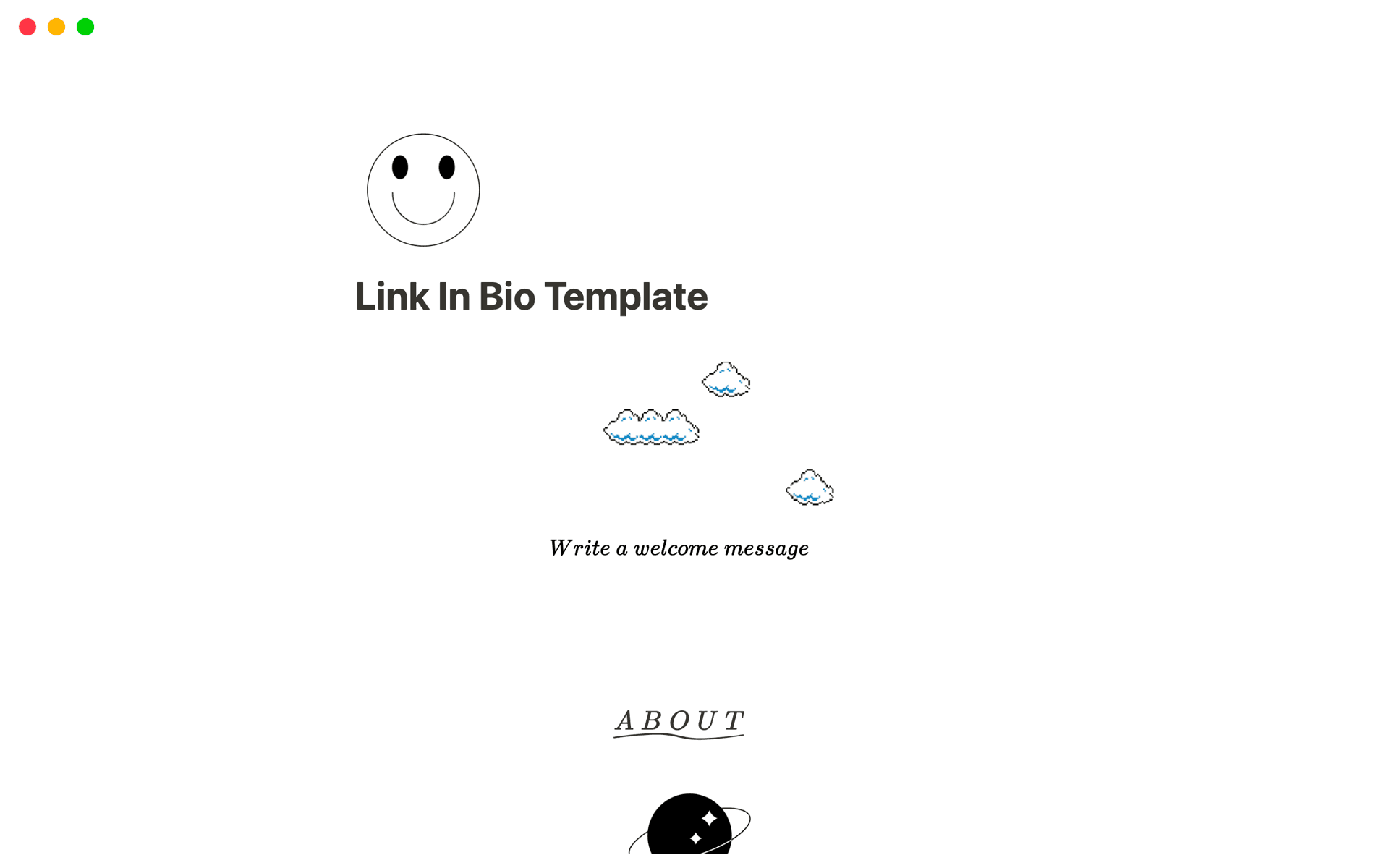 Link In Bio Template