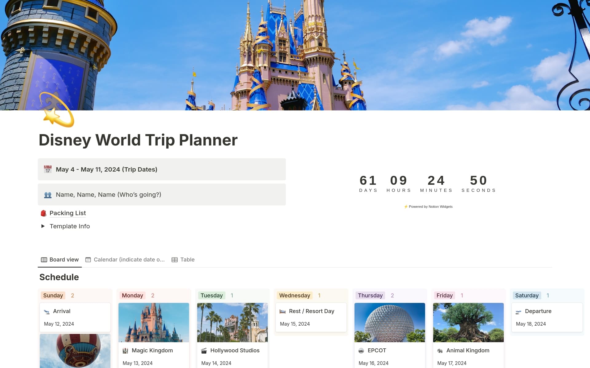 The Ultimate Disney World Itinerary
