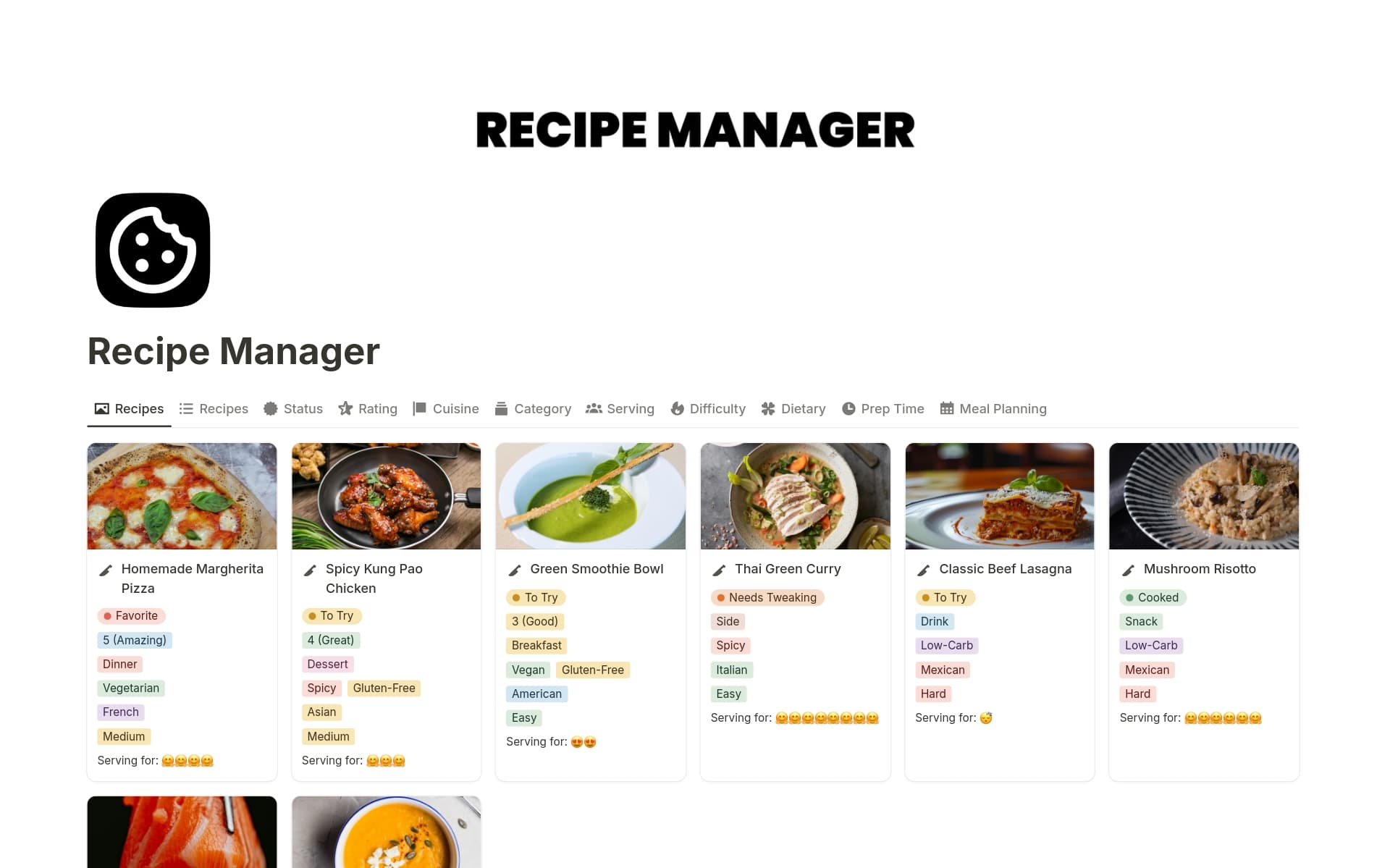 Recipe Manager